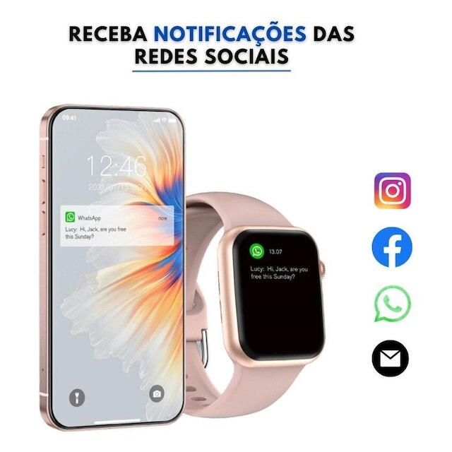 Smart Watch W29 Pro Original Serie 9 47mm Microwear Masculino Feminino Android iOS Bluetooth