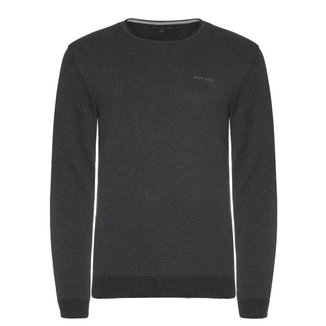 Suéter John John Tricot New Basic Cinza Escuro Mescla