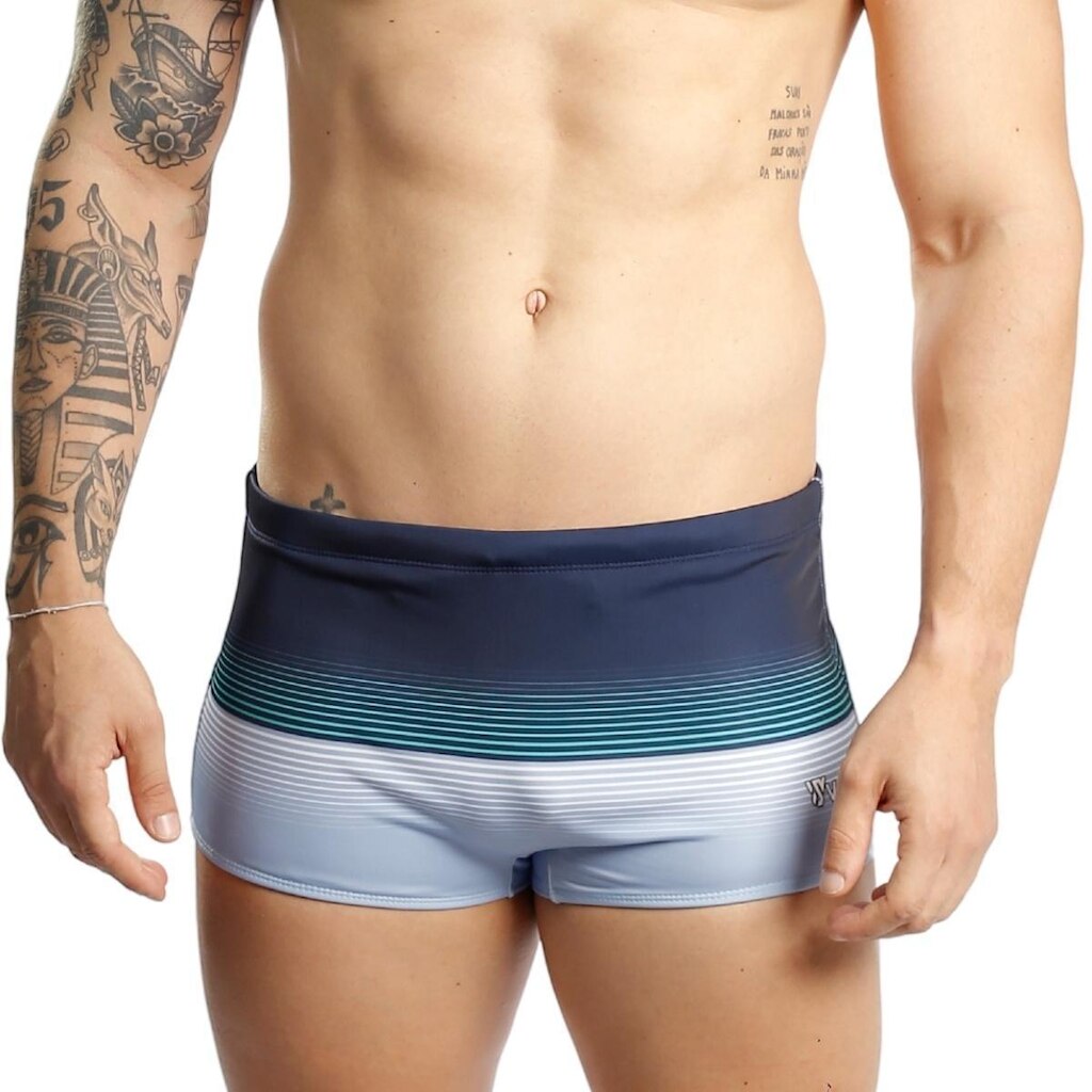 Sunga Boxer Larga Estampada Adulto Piscina e Praia