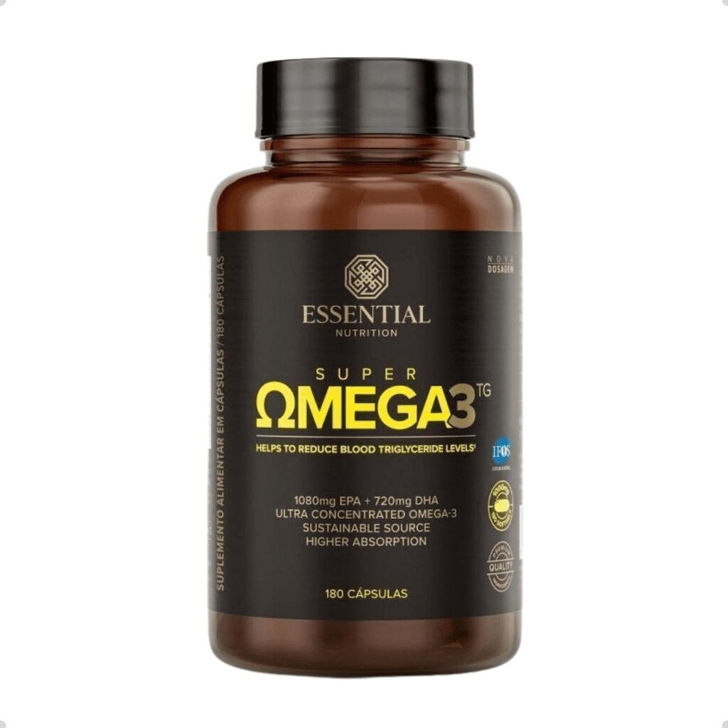 Super Ômega 3 Tg 1000mg 180 Cápsulas Essential Nutrition