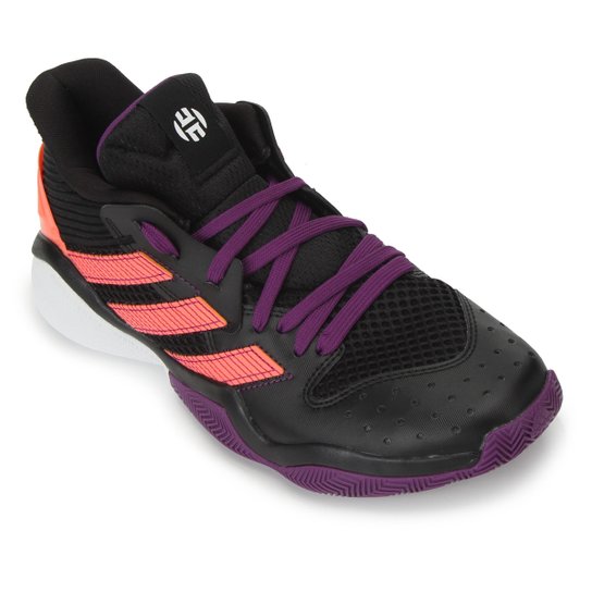 Tênis Adidas Harden Stepback Masculino - Preto+Branco