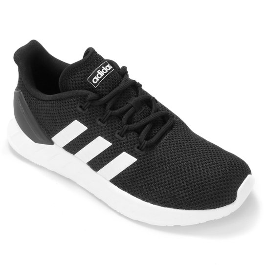 Tênis Adidas Questar Flow Nxt Masculino - Preto+Branco Menor preço em Tênis Adidas Questar Flow Nxt Masculino - Preto+Branco