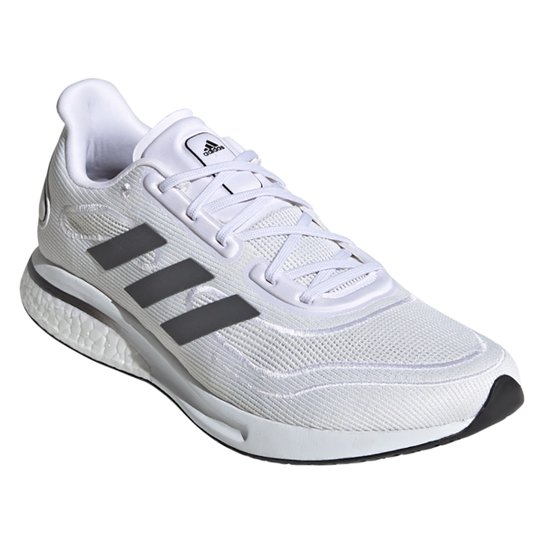 Tênis Adidas Supernova+ Boost Masculino - Branco+Cinza