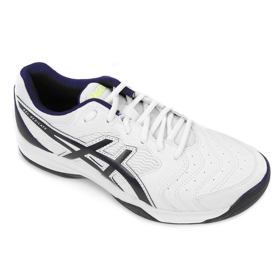 Tênis Asics Gel-Dedicate 6 Masculino - Branco+Marinho
