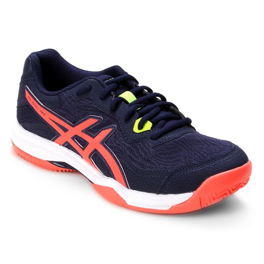 Tênis Asics Gel-Padel Pro 4 Masculino - Marinho+Coral