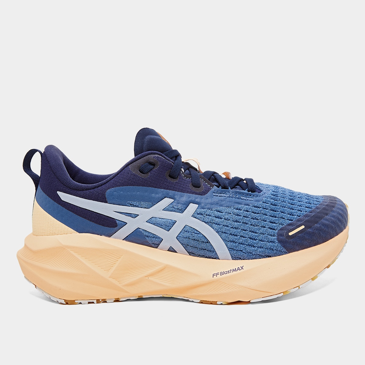 Tênis Asics Novablast 5 Lite Show Feminino - Prata+Laranja | Clube