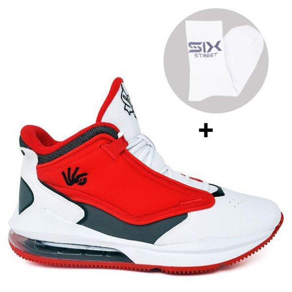 Tenis Basquete Six Street Ankaa - Vermelho Branco