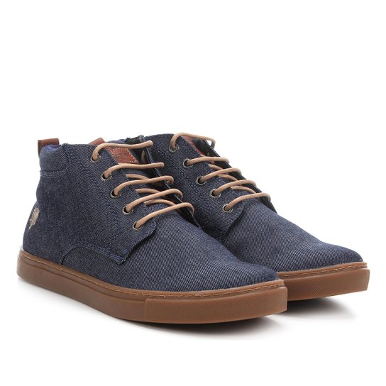 Tênis Cavalera Cano Alto Rodrigo Masculino - Jeans