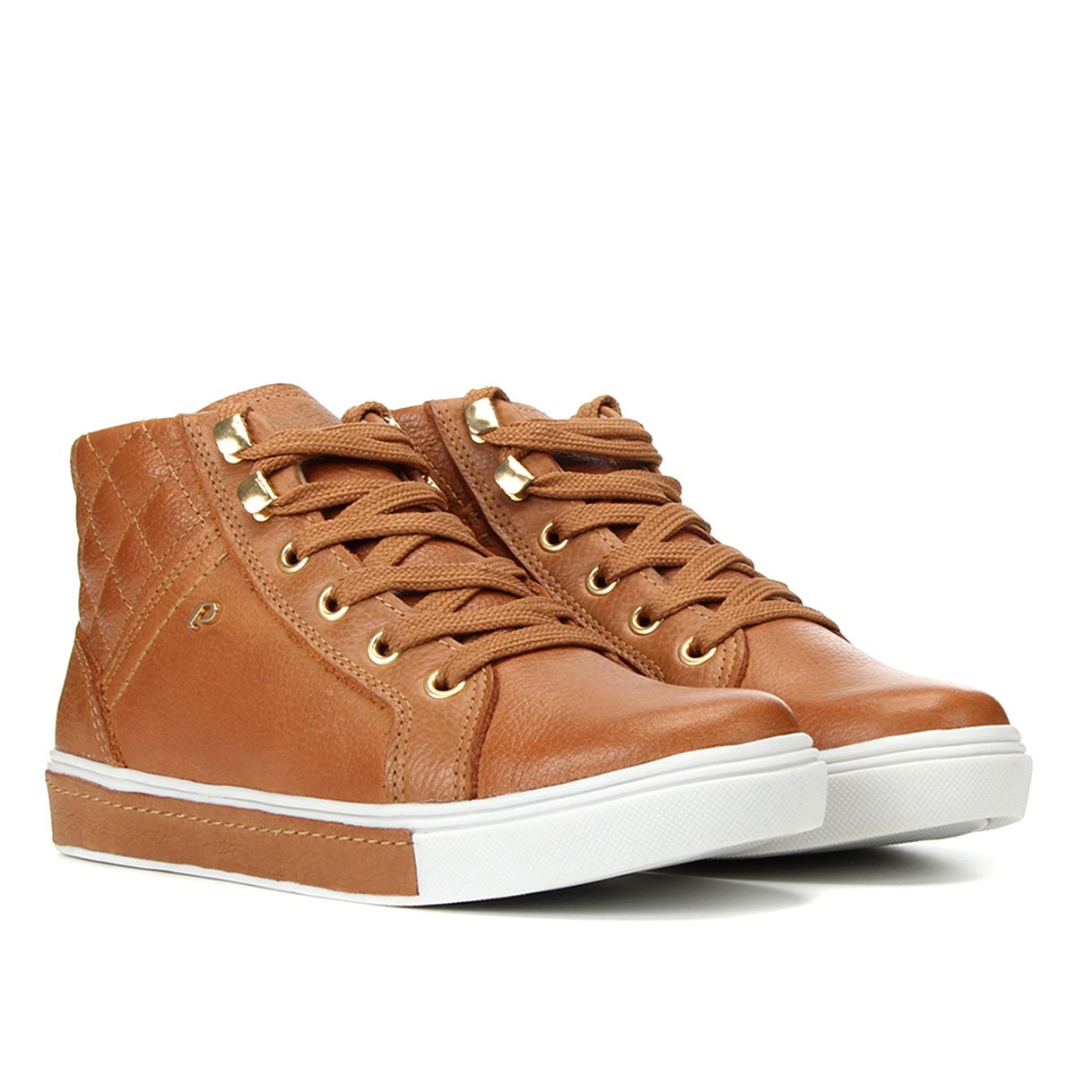 TÃªnis Couro Cano Alto Cavalera Barbara Feminino Tenis Cano Alto