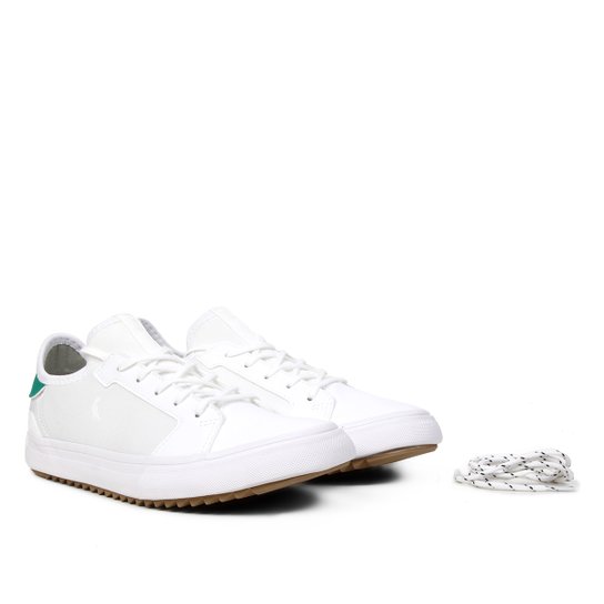 Tênis Couro Reserva Rsv188Col Masculino - Branco+Verde