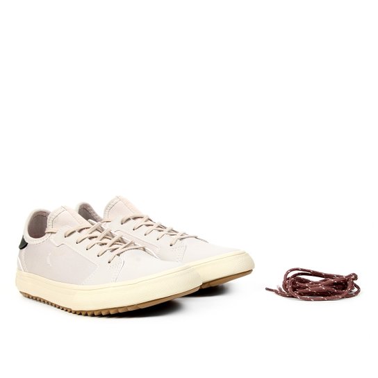 Tênis Couro Reserva Rsv188Col Masculino - Areia+Verde Água