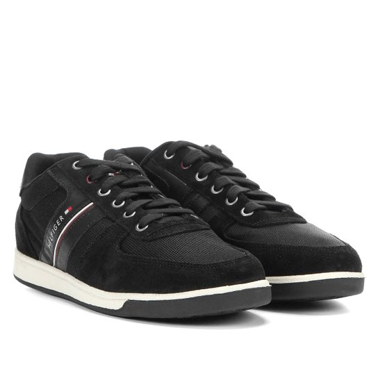 Tênis Couro Tommy Hilfiger Ryan 2C Masculino - Preto