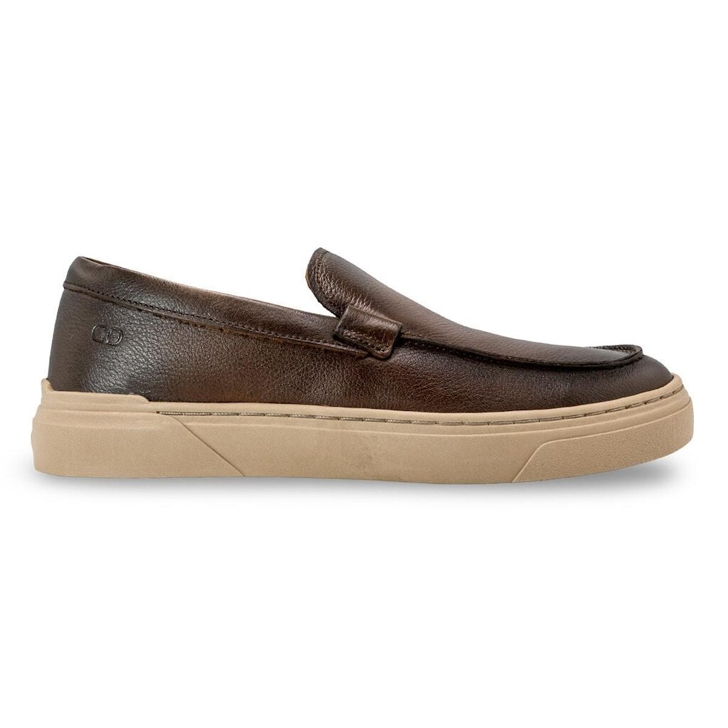 Tênis de Couro Democrata Masculino Bill Slip On 240904