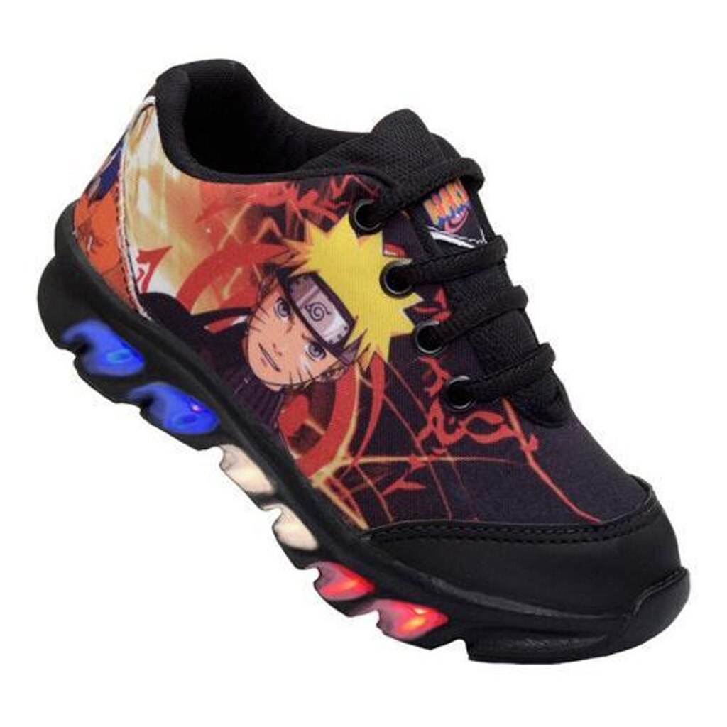 Tênis De Led Infantil Menino Masculino Naruto