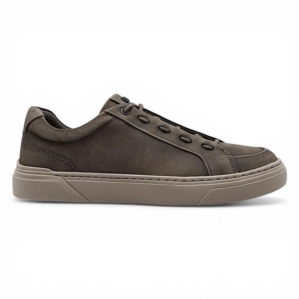 Tênis Democrata Casual Bill 240902 Cinza Smoke