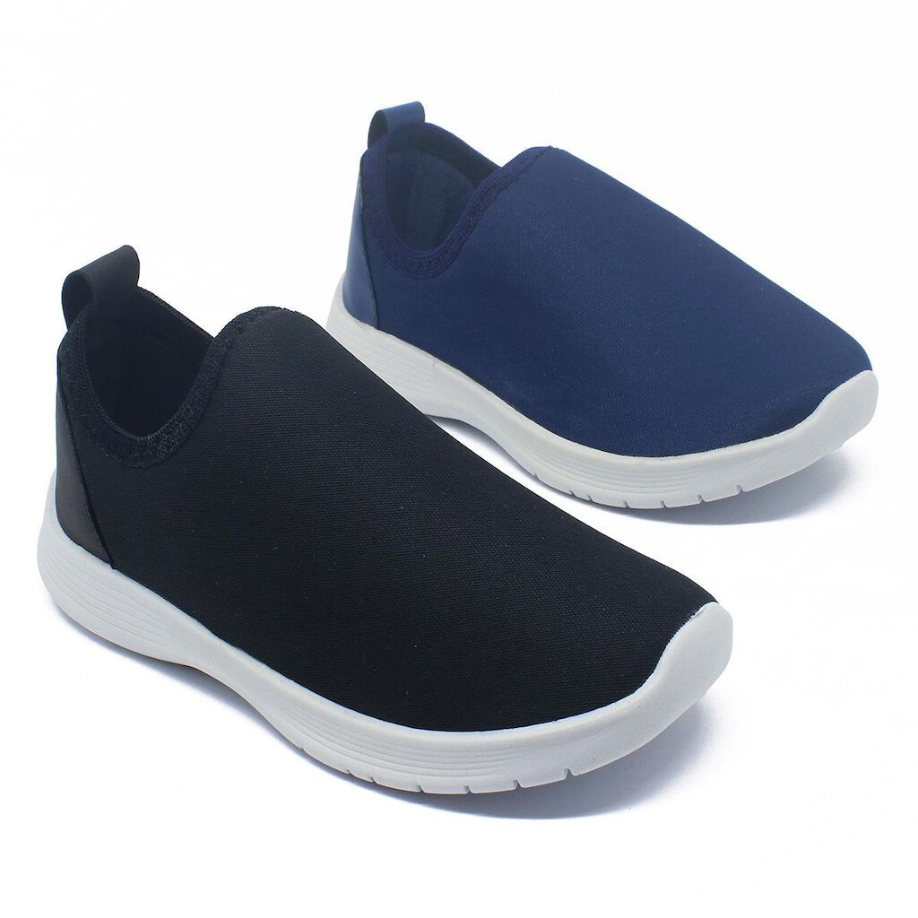 Tênis Feminino Masculino Infantil Calce Fácil Escolar Kit 2