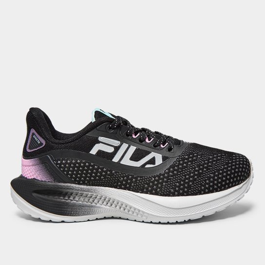 Tênis Fila Efecto Feminino - Preto+Branco Menor preço em Tênis Fila Efecto Feminino - Preto+Branco