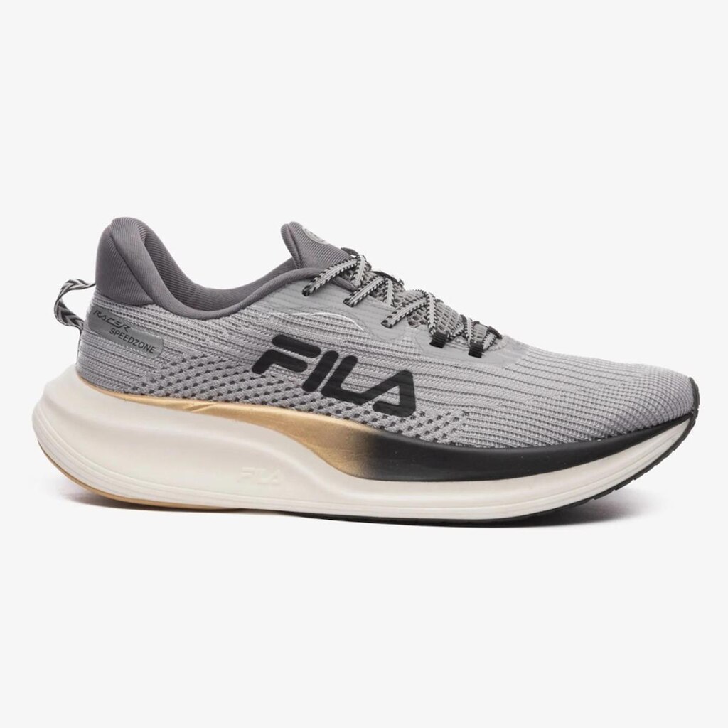 Tênis Fila Racer Speedzone Masculino Cinza e Dourado