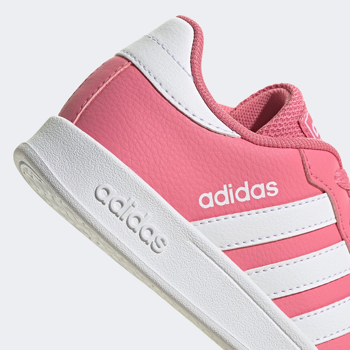 Tênis Infantil Adidas Breaknet K Menina - Rosa+Branco | Clube Netshoes