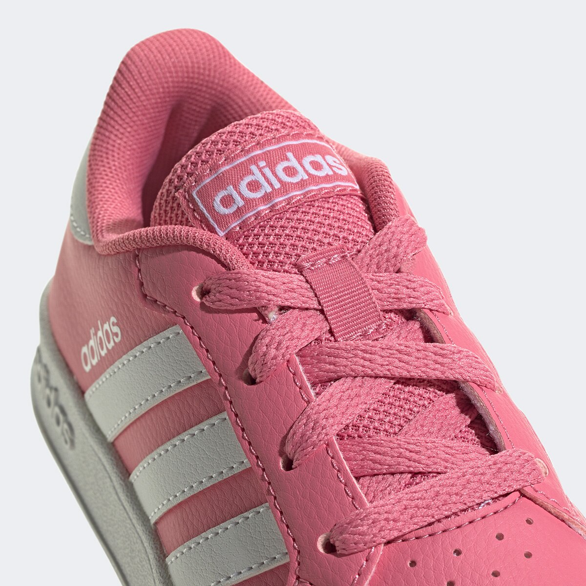 Tênis Infantil Adidas Breaknet K Menina - Rosa+Branco | Clube Netshoes