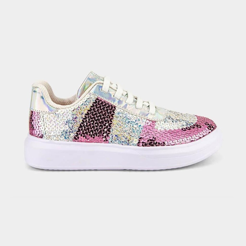 Tênis Infantil Bibi Glam Branco Com Rosa