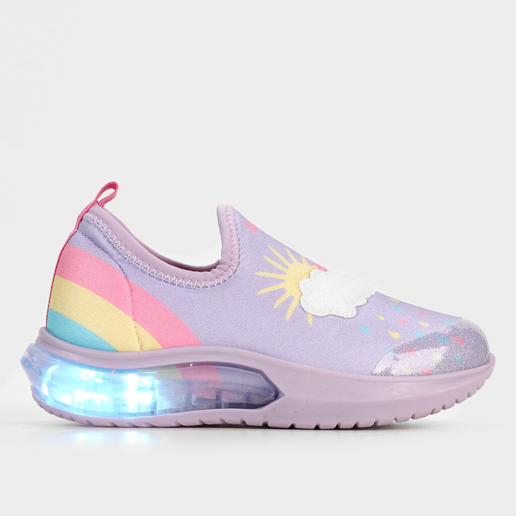 Tênis Infantil Bibi Space Com Led Feminino