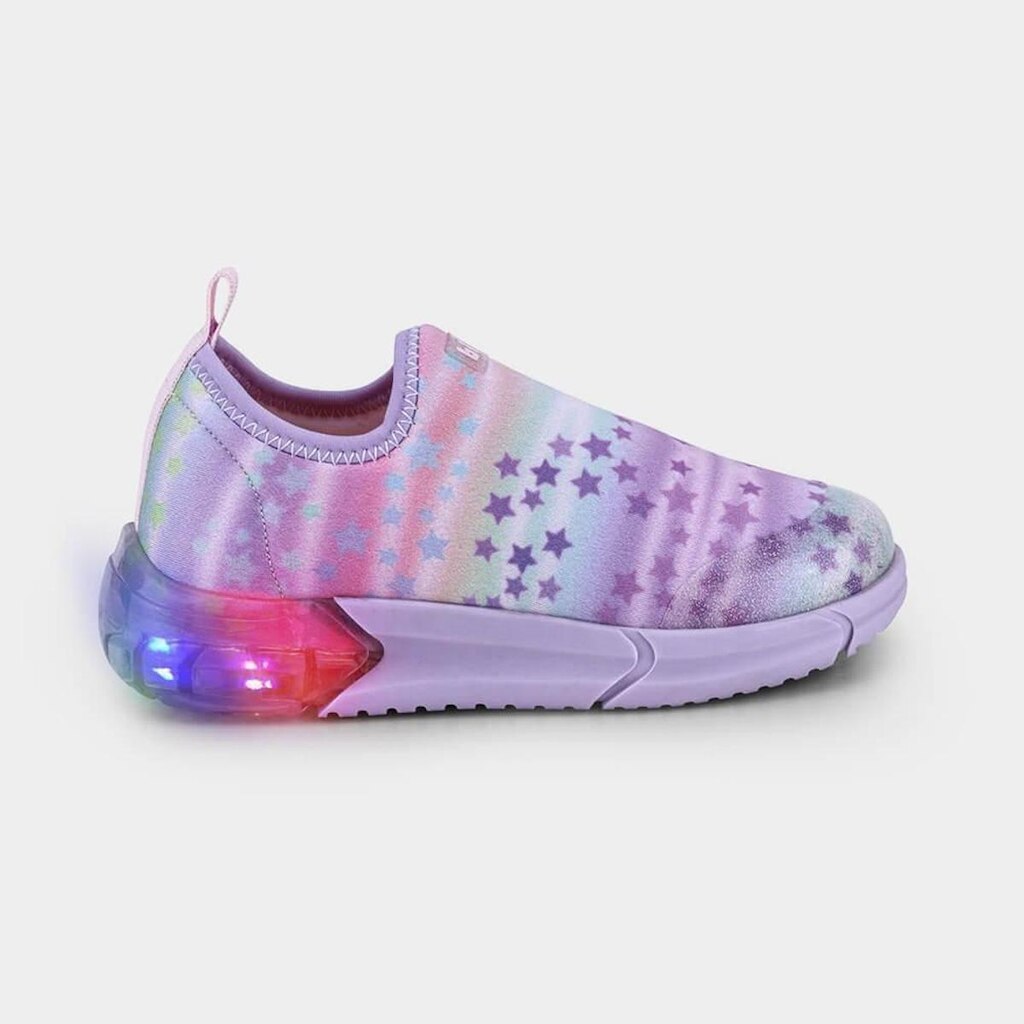 Tênis Infantil de Luz Bibi Space Tie Dye com Estrela