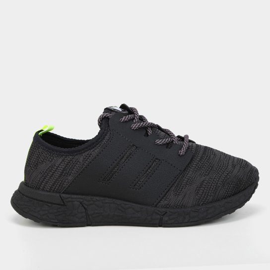 Tênis Infantil Molekinho Knit Menino - Preto Menor preço em Tênis Infantil Molekinho Knit Menino - Preto