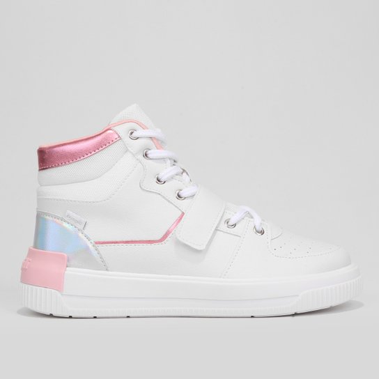 Tênis Infantil Pampili Cano Médio Menina - Branco Menor preço em Tênis Infantil Pampili Cano Médio Menina - Branco