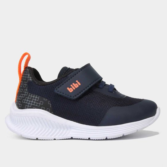 Tênis Jogger Bebê Bibi Tetris Cano Baixo Menino - Marinho+Laranja Menor preço em Tênis Jogger Bebê Bibi Tetris Cano Baixo Menino - Marinho+Laranja