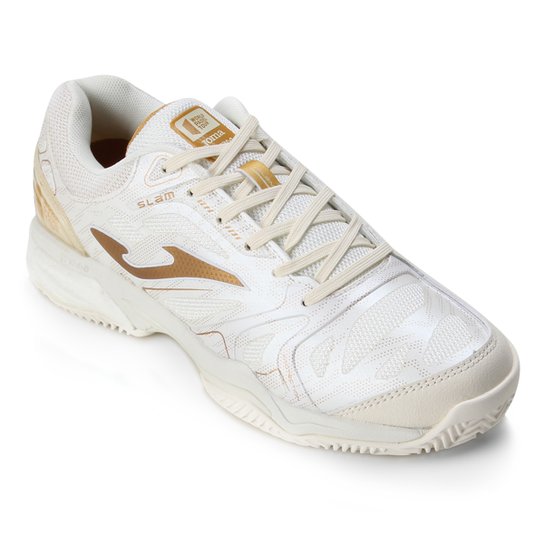 Tênis Joma Slam Clay Feminino - Bege+Dourado