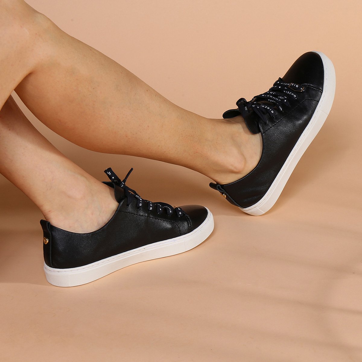 Tênis Bischoff Básico Feminino Preto Clube Netshoes