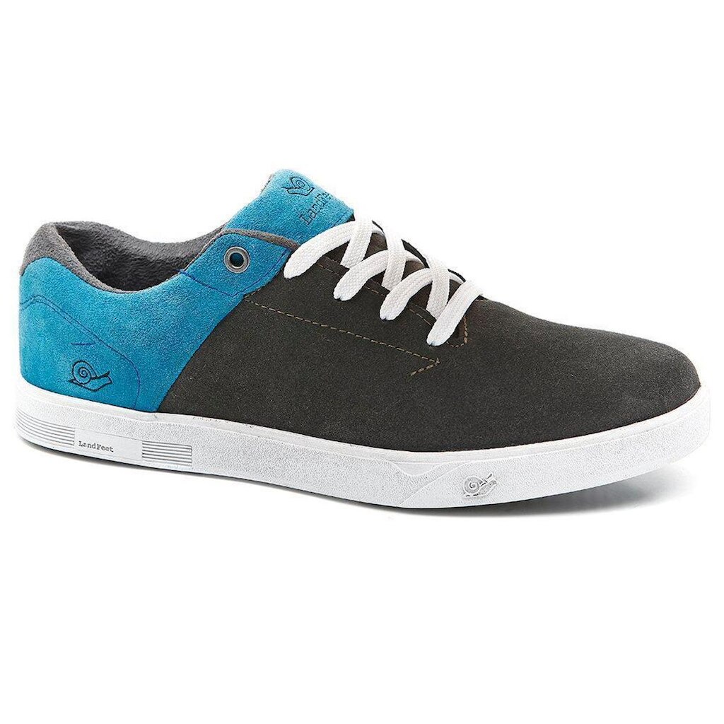 Tênis LandFeet Skate Game Em Couro Cano Baixo Casual