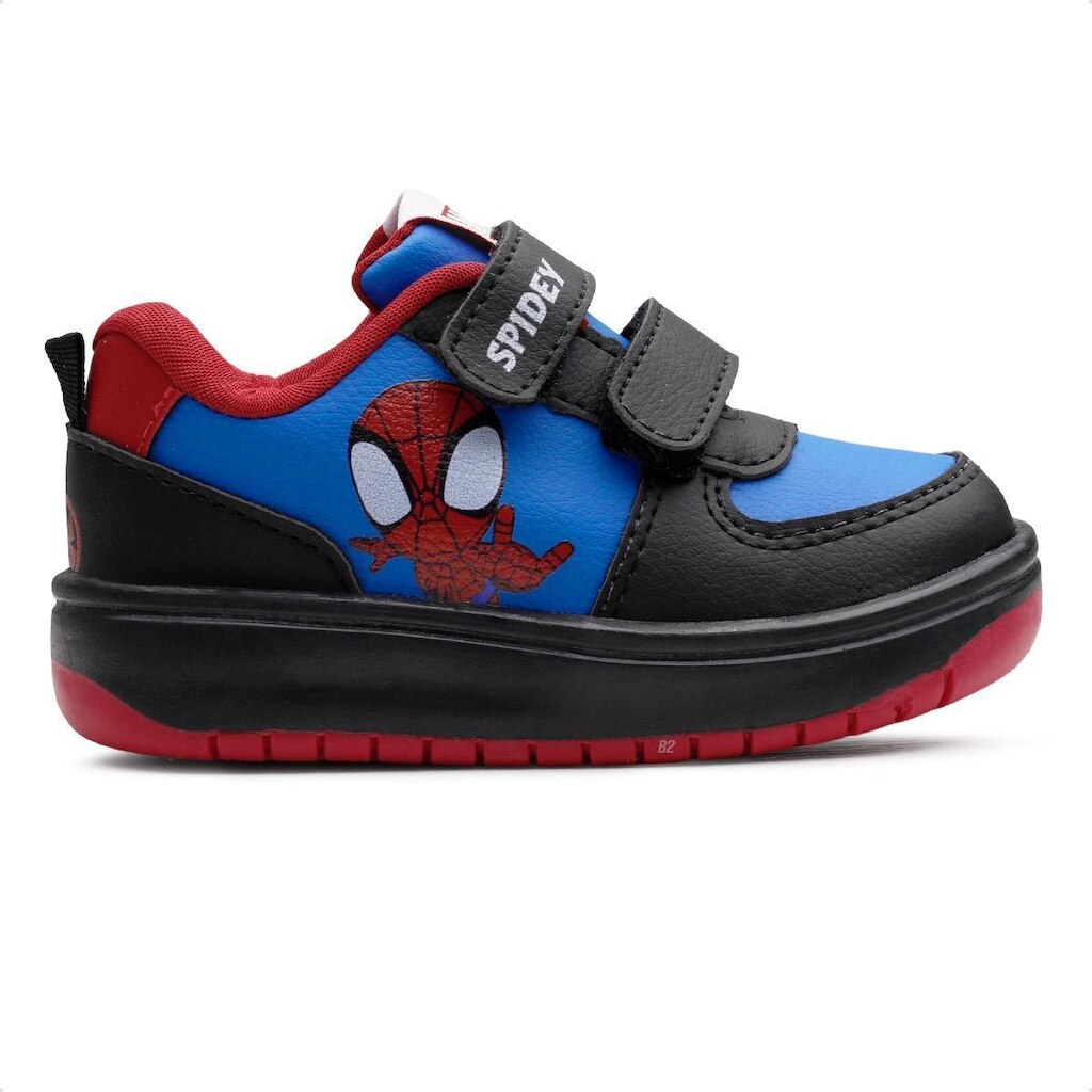 Tênis Marvel Homem Aranha Infantil Sem Cadarço