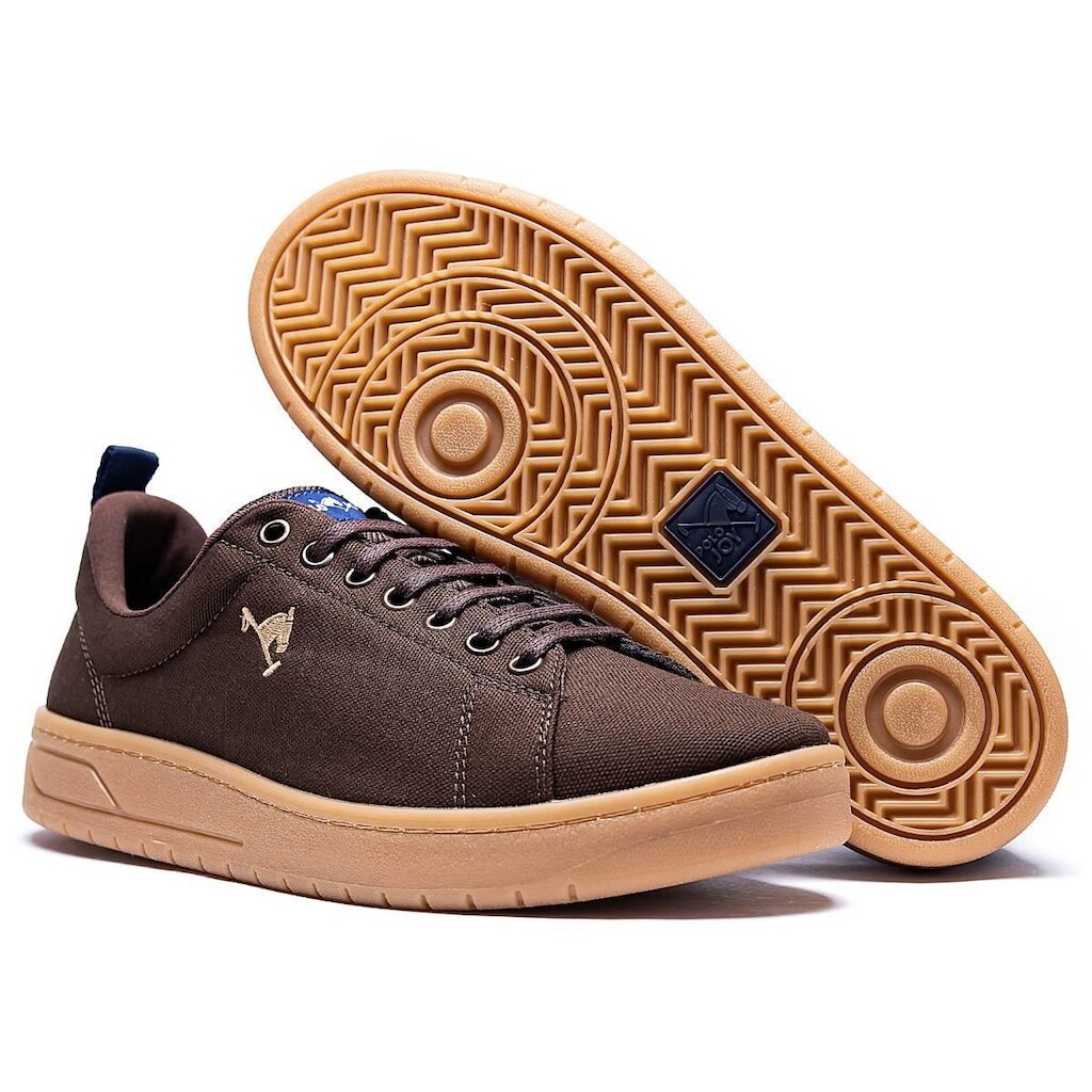 Tênis Masculino Casual Polo Joy Tecido Confortável Leve