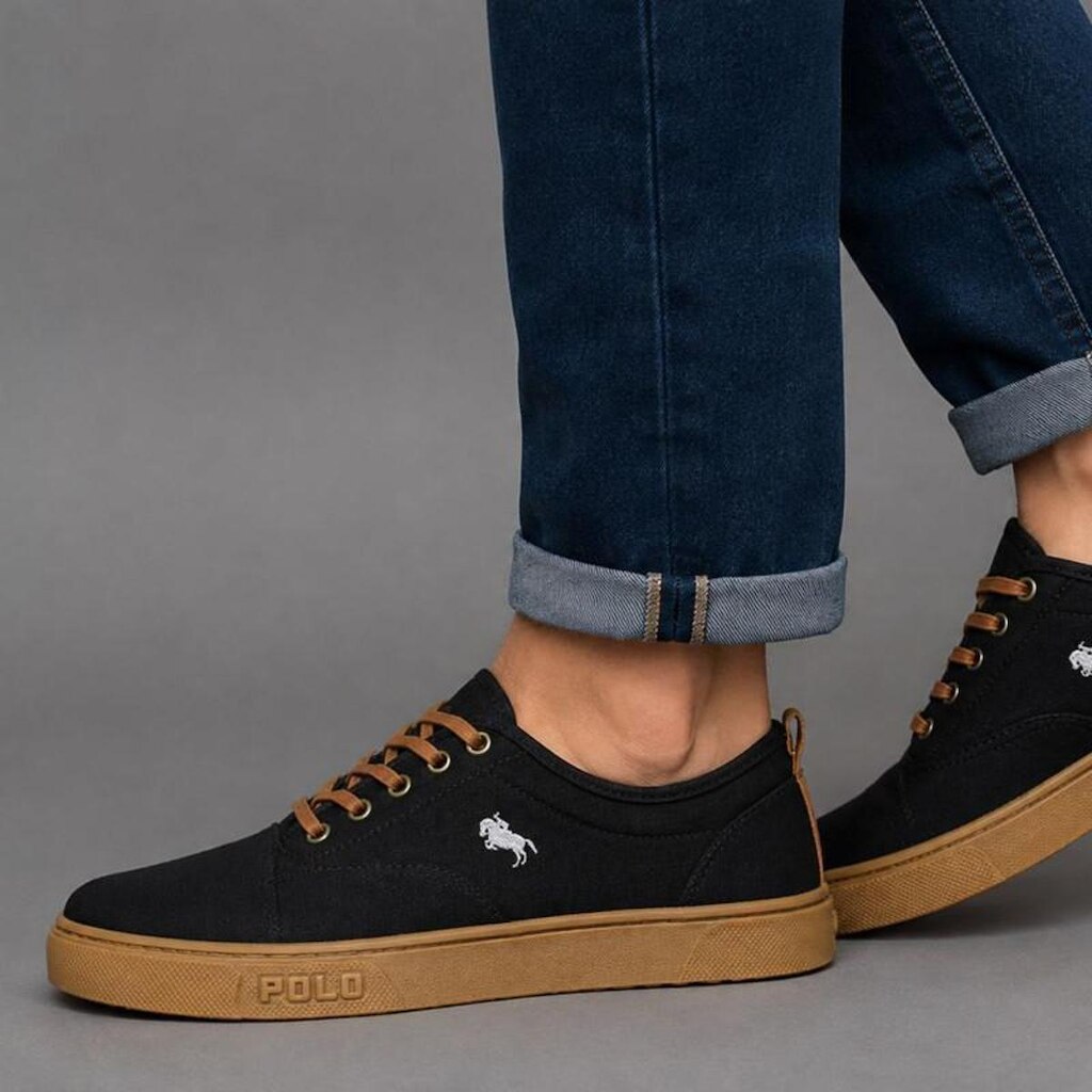 Tênis Masculino Polo De Amarrar Super Leve E Macio 2200