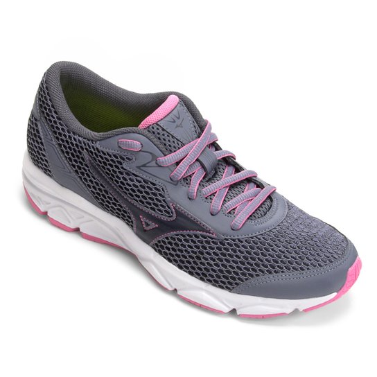 Tênis Mizuno Jet 3 N Feminino - Grafite+Rosa