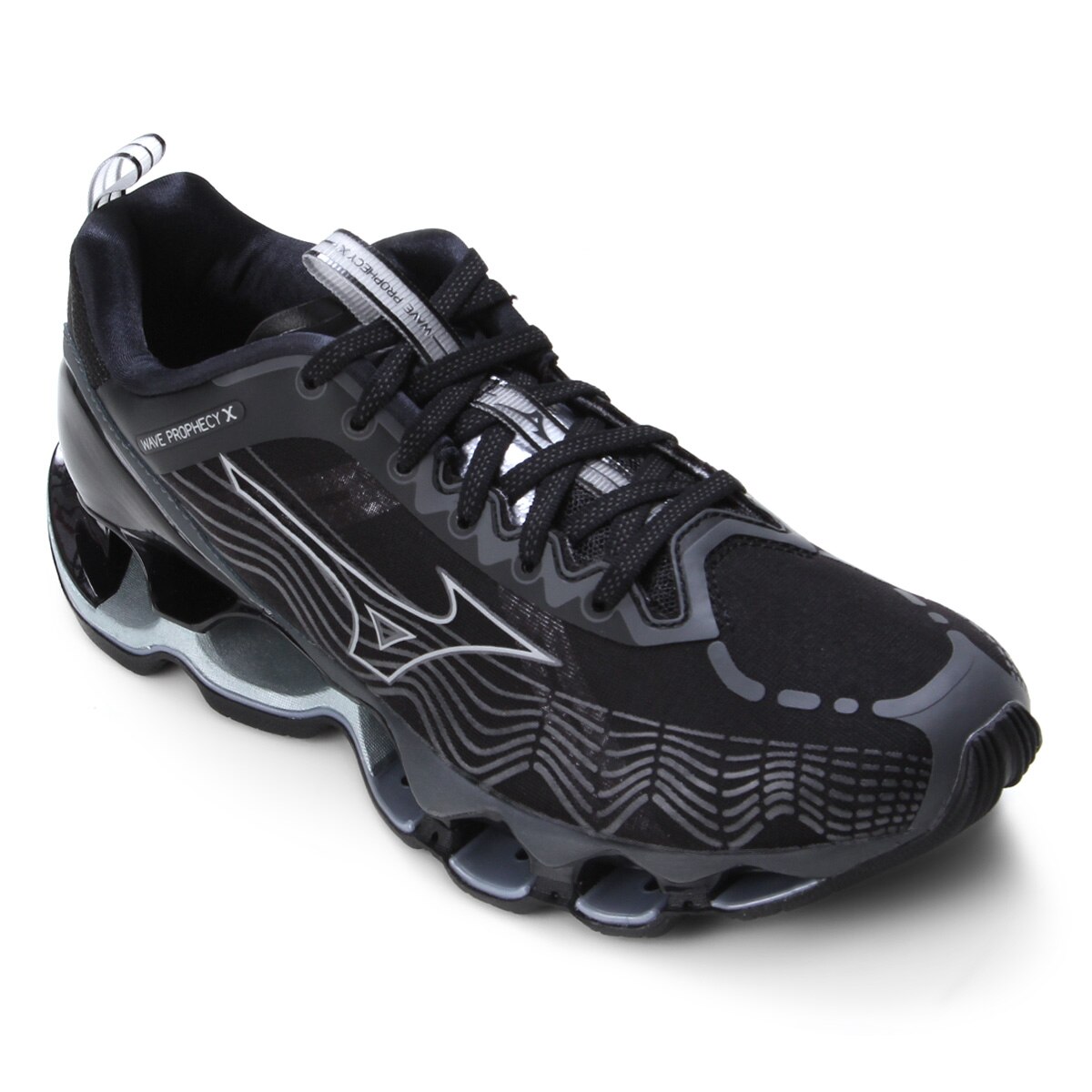 Tênis Mizuno Wave Prophecy X Feminino - Preto | Clube Netshoes