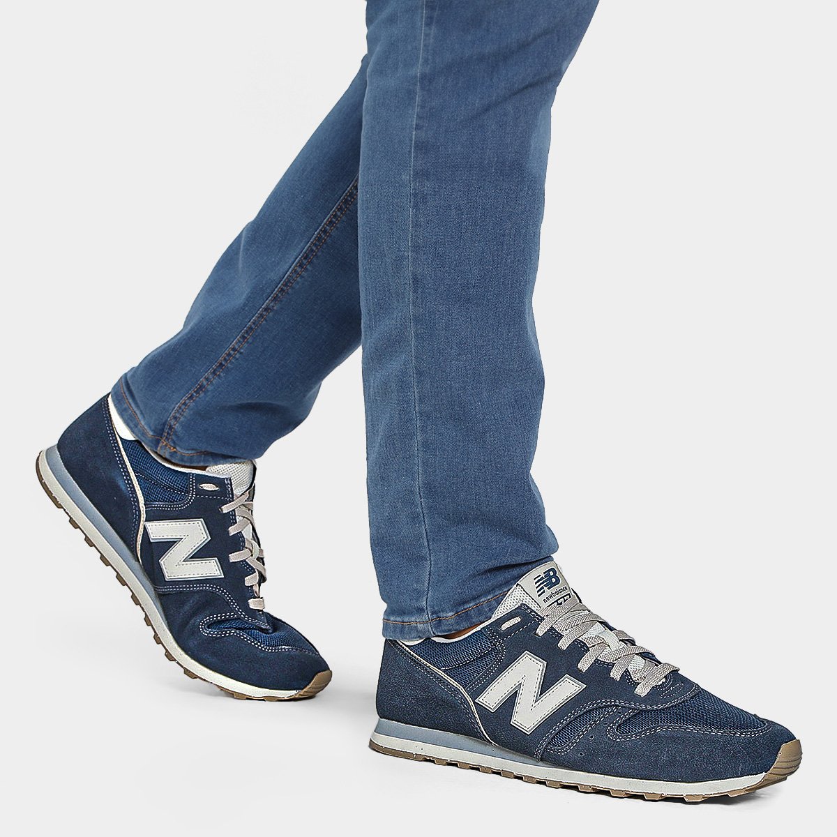 New balance 373 preto e azul - masculino best sale