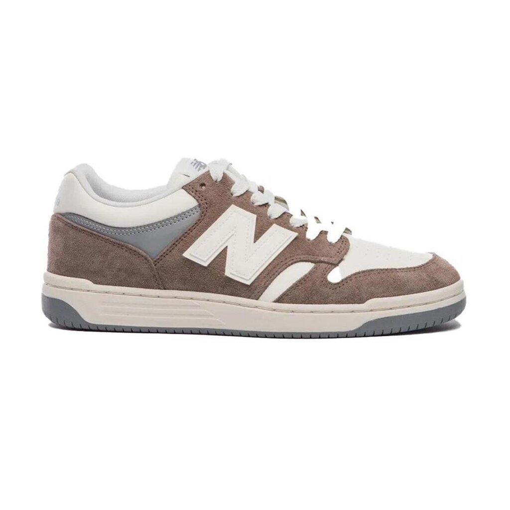 Tênis New Balance 480 Low Marrom e Bege Unissex