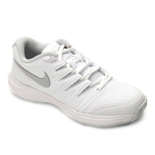 Tênis Nike Air Zoom Prestige HC Feminino - Branco+prata