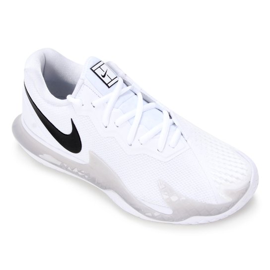 Tênis Nike Air Zoom Vapor Cage 4 HC Masculino - Branco+Preto