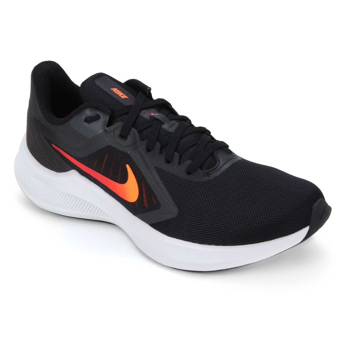 Tênis Nike Downshifter 10 Masculino Preto e Laranja Clube Netshoes