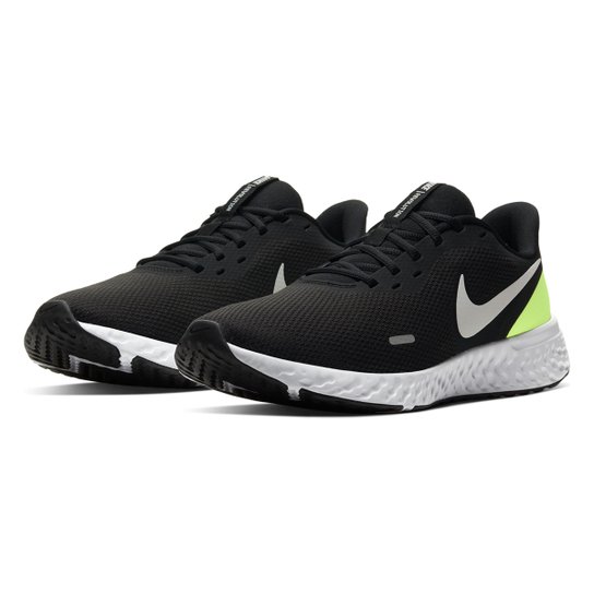 Tênis Nike Revolution 5 Masculino - Branco+Preto