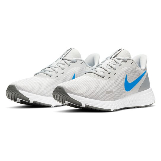 Tênis Nike Revolution 5 Masculino - Cinza+Azul