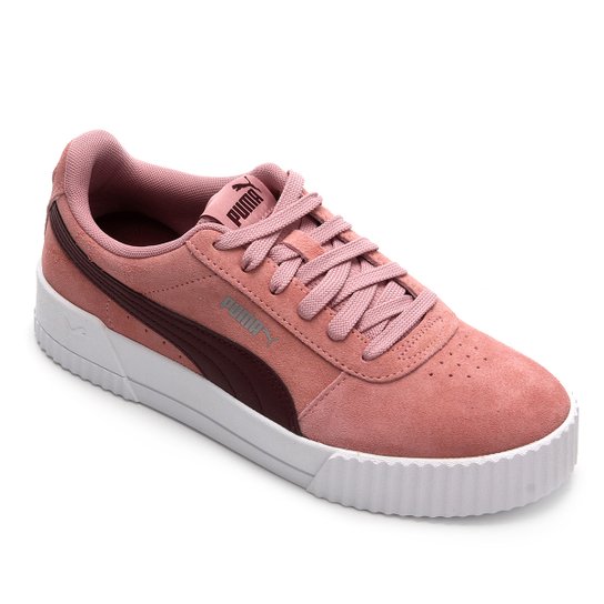 Tênis Puma Suede Carina Feminino Rosa+Vinho Menor preço com cupom