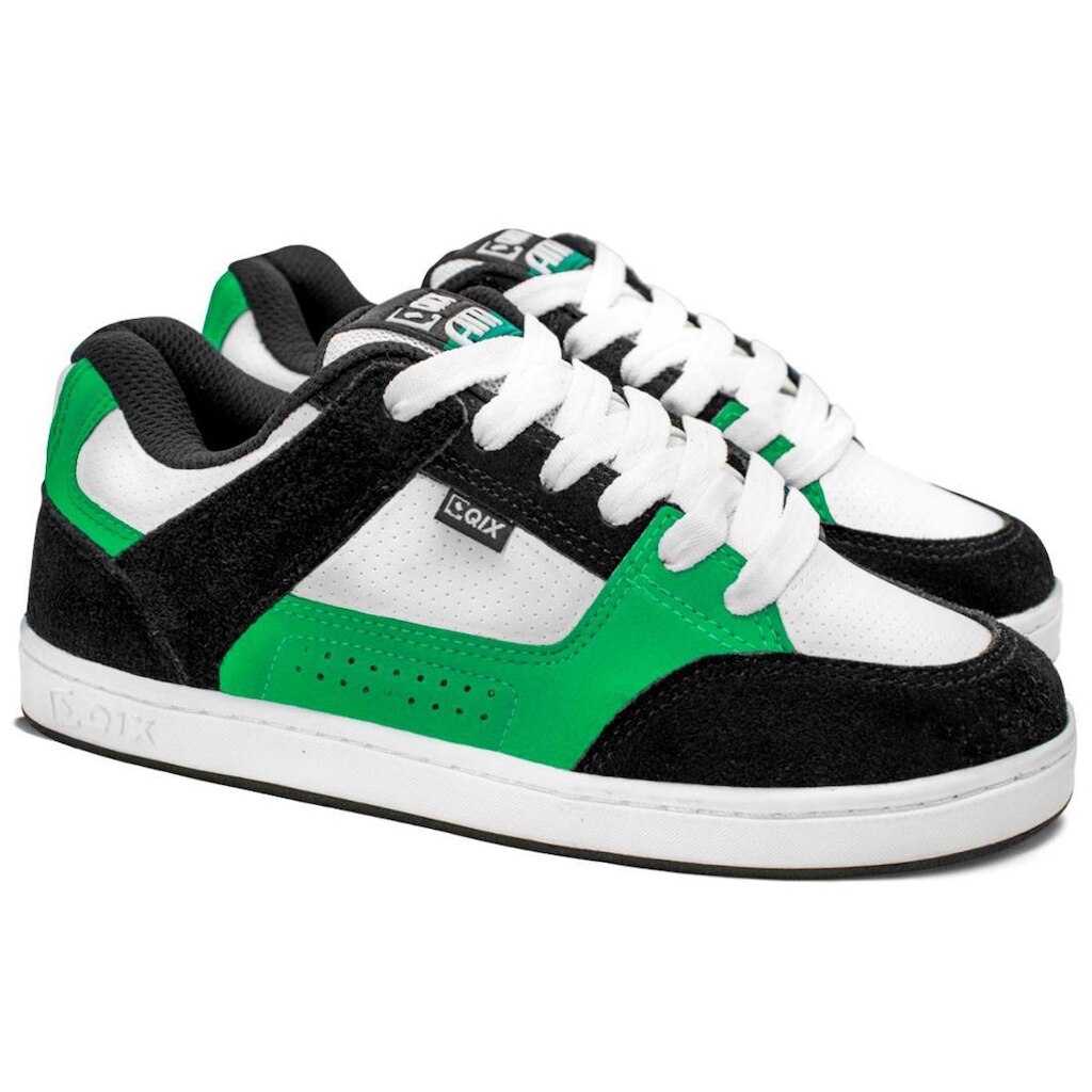 Tênis Qix Skate Retrô AM Verde Branco