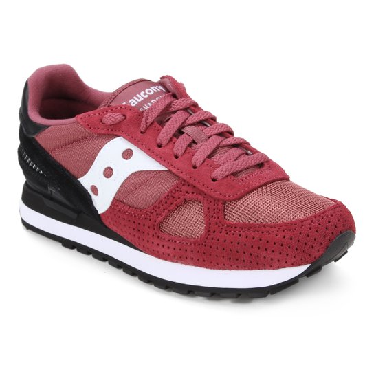 Tênis Saucony Shadow Original Masculino - Vinho+Preto Menor preço em Tênis Saucony Shadow Original Masculino - Vinho+Preto