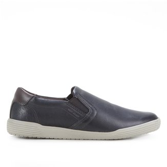 Tênis Slip On Couro West Coast Flex Masculino 