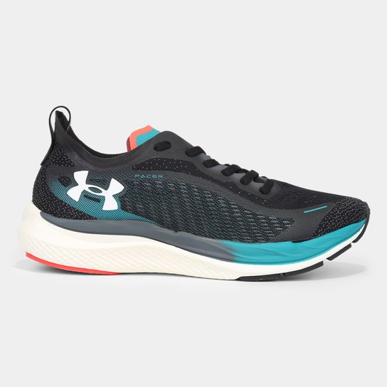 Tênis Under Armour Pacer - Preto+Branco Menor preço em Tênis Under Armour Pacer - Preto+Branco